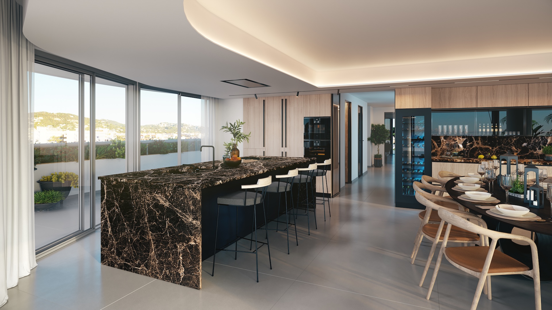 Resa Estates luxury penthouse marina botafoch kitchen.jpg